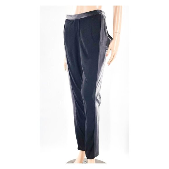 OHNE TITEL Viscose & Nappa Leather Pants NWT - Picture 2 of 12